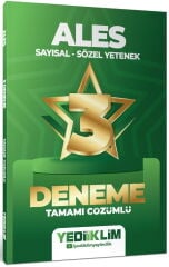 Yediiklim 2027 ALES 3 Yıldız Deneme Çözümlü Yediiklim Yayınları