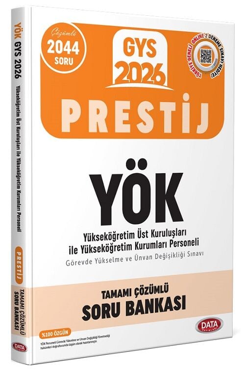 Data 2026 GYS YÖK Yükseköğretim Kurumları Personeli Prestij Soru Bankası Çözümlü Görevde Yükselme Data Yayınları