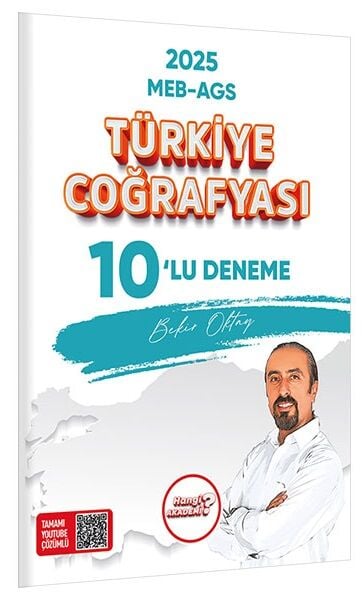 Hangi KPSS 2025 MEB-AGS Türkiye Coğrafyası 10 lu Deneme Çözümlü - Bekir Oktay Hangi KPSS Yayınları