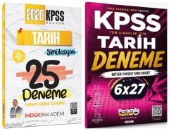 İndeks + Peramila 2026 KPSS Tarih Simülasyon 25+6 Deneme 2 li Set - Aydın Yüce İndeks Akademi + Peramila Yayıncılık