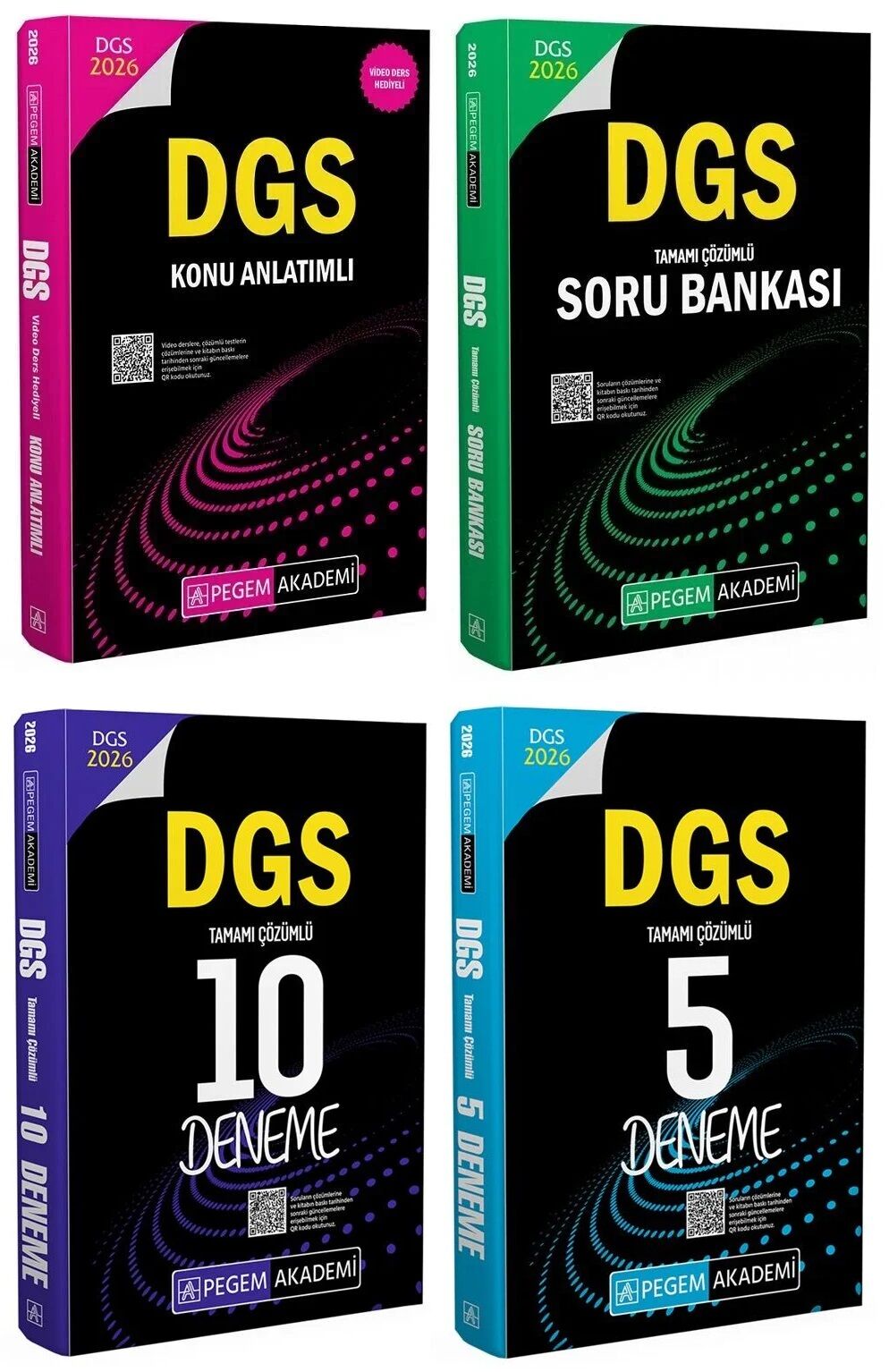 Pegem 2026 DGS Konu + Soru Bankası + 10+5 Deneme 4 lü Set Pegem Akademi Yayınları