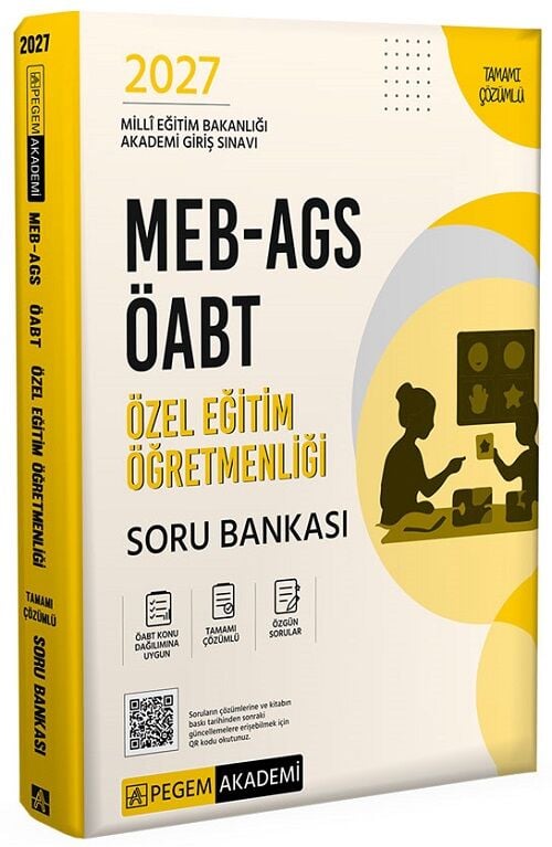 Pegem 2027 ÖABT MEB-AGS Özel Eğitim Öğretmenliği Soru Bankası Çözümlü Pegem Akademi Yayınları