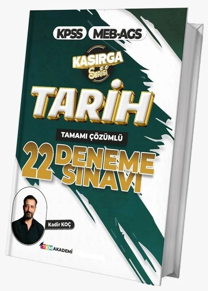 TKM Akademi 2026 KPSS MEB-AGS Tarih Kasırga 22 Deneme Çözümlü - Kadir Koç TKM Akademi