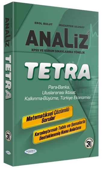 Monopol KPSS A Grubu Analiz Tetra İktisat Konu Anlatımı Monopol Yayınları