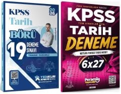 Yediiklim + Peramila 2026 KPSS Tarih Börü 19+6 Deneme Atölye Serisi 2 li Set - Ahmet Uğur Karakuza Yediiklim + Peremila Yayınları