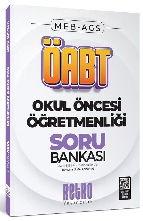 Retro ÖABT MEB-AGS Okul Öncesi Öğretmenliği Soru Bankası Çözümlü Retro Yayıncılık