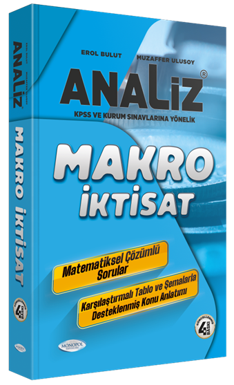 Monopol KPSS A Grubu Analiz Makro İktisat Konu Anlatımı 4. Baskı Monopol Yayınları