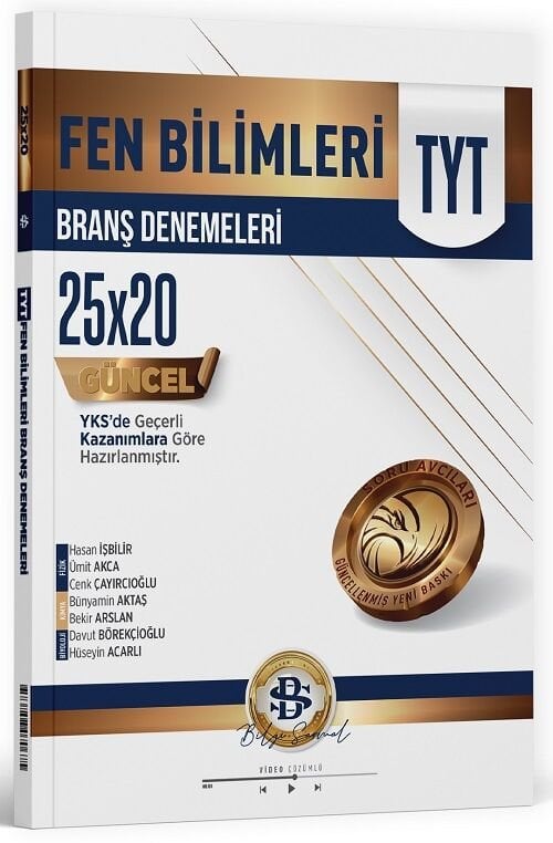Bilgi Sarmal YKS TYT Fen Bilimleri 25x20 Branş Denemeleri Çözümlü Bilgi Sarmal Yayınları