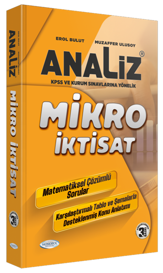 Monopol KPSS A Grubu Analiz Mikro İktisat Konu Anlatımı 3. Baskı Monopol Yayınları