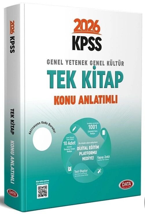 Data 2026 KPSS Genel Yetenek Genel Kültür Konu Anlatımlı Tek Kitap Data Yayınları