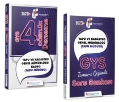 Memur Sınav 2023 GYS Tapu ve Kadastro Genel Müdürlüğü Tapu Müdürü Soru + 4 Deneme 2 li Set Görevde Yükselme Memur Sınav