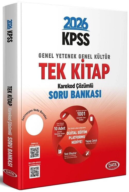 Data 2026 KPSS Genel Yetenek Genel Kültür Soru Bankası Tek Kitap Çözümlü Data Yayınları