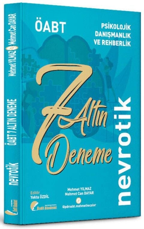 SÜPER FİYAT - Özdil Akademi ÖABT Psikolojik Danışmanlık ve Rehberlik Nevrotik 7 Muhteşem Deneme Çözümlü Özdil Akademi Yayınları
