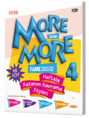 Kurmay ELT More and More English 4 Haftalık Kazanım Kavrama Föyleri Kurmay ELT Yayınları