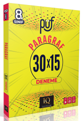 IQ Yayınları 8. Sınıf Paragraf Püf 30x15 Deneme IQ Yayınları