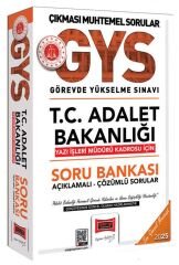 Yargı 2025 GYS Adalet Bakanlığı Yazı İşleri Müdürü Soru Bankası Çözümlü Görevde Yükselme Yargı Yayınları