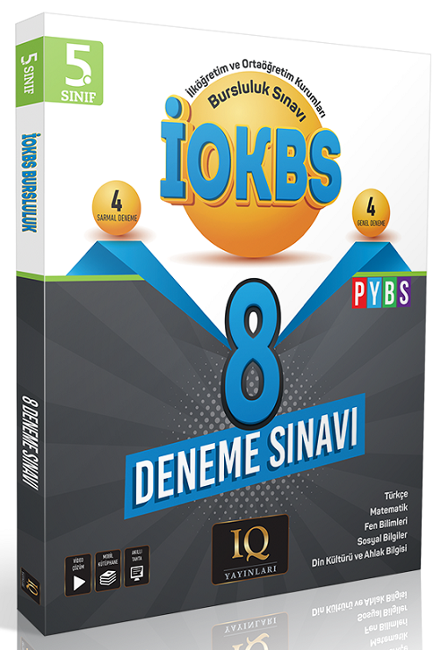 IQ Yayınları 5. Sınıf İOKBS Bursluluk 8 Deneme Çözümlü IQ Yayınları