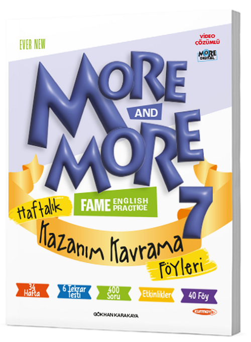 Kurmay ELT More and More English 7 Haftalık Kazanım Kavrama Föyleri Kurmay ELT Yayınları