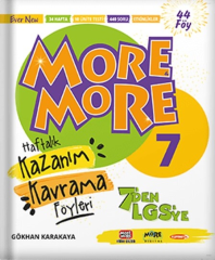 Kurmay ELT More and More English 7 Haftalık Kazanım Kavrama Föyleri Kurmay ELT Yayınları