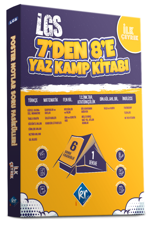 KR Akademi LGS Tüm Dersler 7 den 8 e Yaz Kamp Kitabı KR Akademi