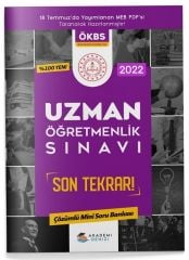 Akademi Denizi 2022 MEB ÖKBS Uzman Öğretmenlik Son Tekrar Mini Soru Bankası Çözümlü Akademi Denizi