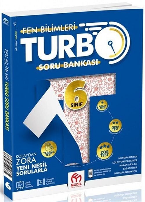 Model 6. Sınıf Fen Bilimleri Turbo Soru Bankası Model Eğitim Yayınları