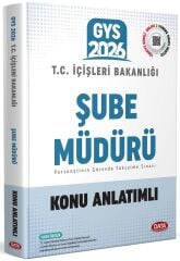 Data 2026 GYS İçişleri Bakanlığı Şube Müdürü Konu Anlatımlı Görevde Yükselme Data Yayınları