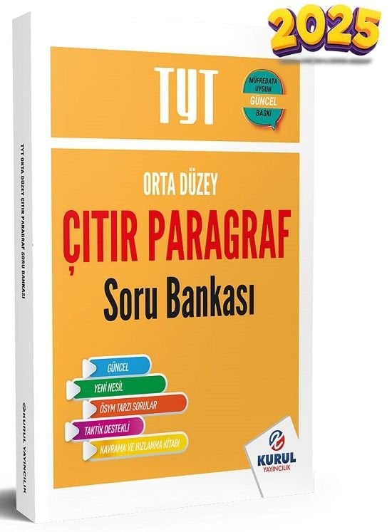 Kurul 2025 YKS TYT Çıtır Paragraf Soru Bankası Orta Düzey Kurul Yayıncılık