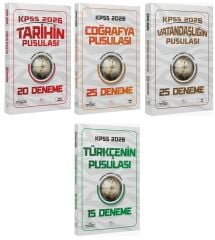 CBA Yayınları 2026 KPSS Tarih + Coğrafya + Vatandaşlık + Türkçe Pusulası 85 Deneme 4 lü Set CBA Yayınları