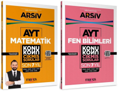 Marka YKS AYT Matematik + Fen Bilimleri Çıkmış Sorular Konu Konu Son 7 Yıl Tıpkı Basım Arşiv Serisi Çözümlü 2 li Set Yektuğ Mat - Yasin Kara Marka Yayınları