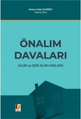 Adalet Önalım Davaları - Emine Güler Elverici Adalet Yayınevi
