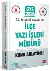Data 2026 GYS İçişleri Bakanlığı İlçe Yazı İşleri Müdürü Konu Anlatımlı Hazırlık Kitabı Görevde Yükselme Data Yayınları