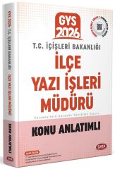Data 2026 GYS İçişleri Bakanlığı İlçe Yazı İşleri Müdürü Konu Anlatımlı Hazırlık Kitabı Görevde Yükselme Data Yayınları