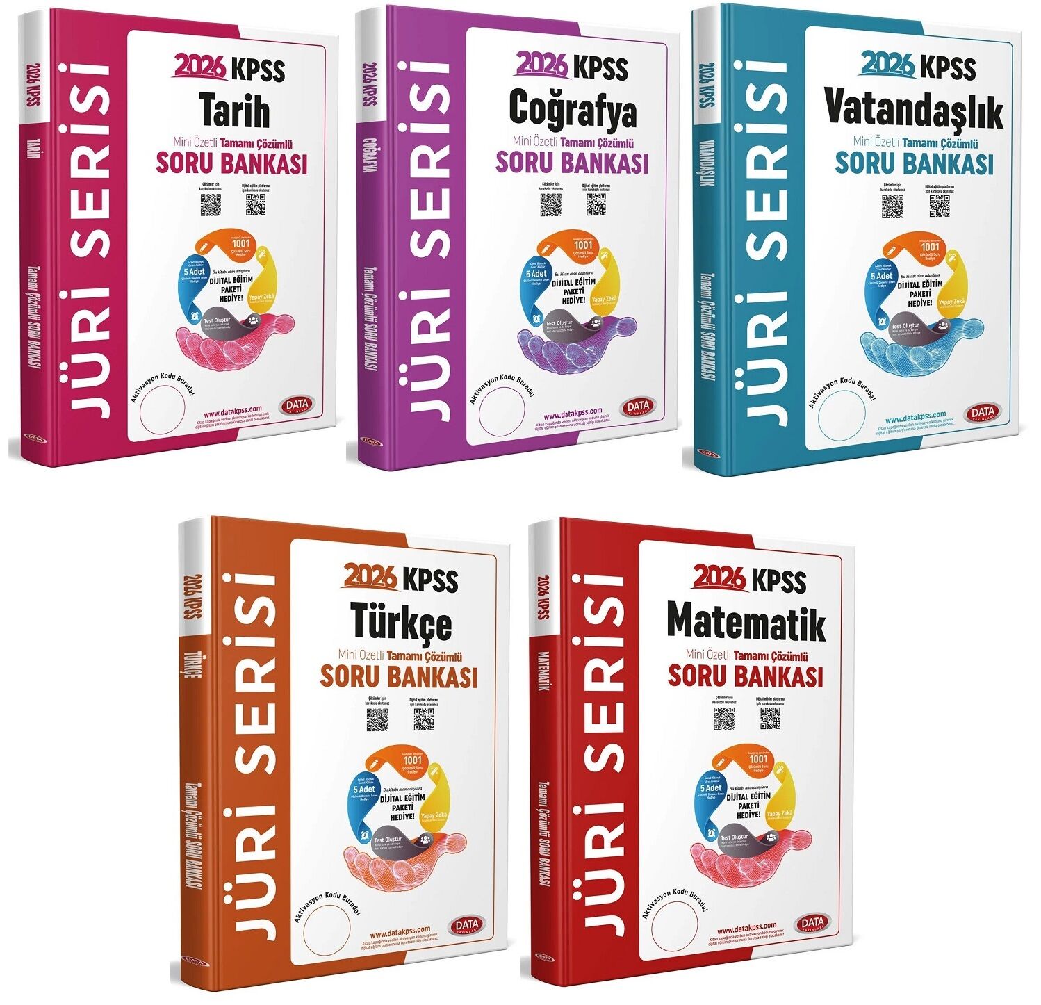 Data 2026 KPSS Genel Yetenek Genel Kültür Jüri Soru Bankası 5 li Set Data Yayınları