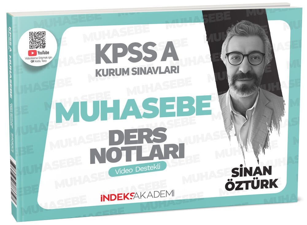 İndeks Akademi 2025 KPSS A Grubu Muhasebe Video Ders Notları - Sinan Öztürk İndeks Akademi Yayıncılık