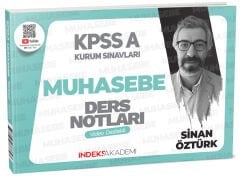 SÜPER FİYAT - İndeks Akademi 2025 KPSS A Grubu Muhasebe Video Ders Notları - Sinan Öztürk İndeks Akademi Yayıncılık