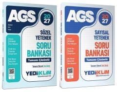 Yediiklim 2027 MEB-AGS Sözel + Sayısal Yetenek Soru Bankası 2 li Set Yediiklim Yayınları