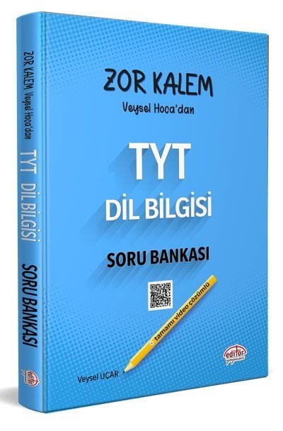 Editör YKS TYT Zor Kalem Veysel Hoca dan Dil Bilgisi Soru Bankası Video Çözümlü Editör Yayınları