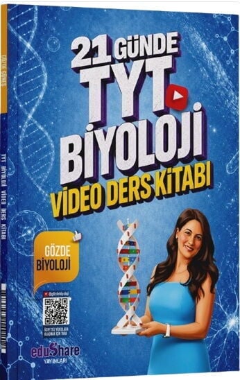 Edu Share YKS TYT Gözde Biyoloji 21 Günde Video Ders Kitabı Edu Share Yayınları