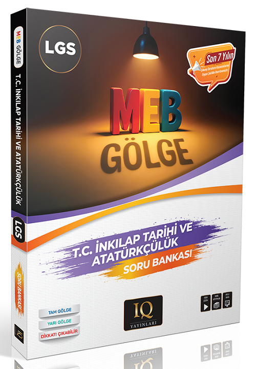 IQ Yayınları LGS TC İnkılap Tarihi ve Atatürkçülük Gölge Soru Bankası Çözümlü IQ Yayınları