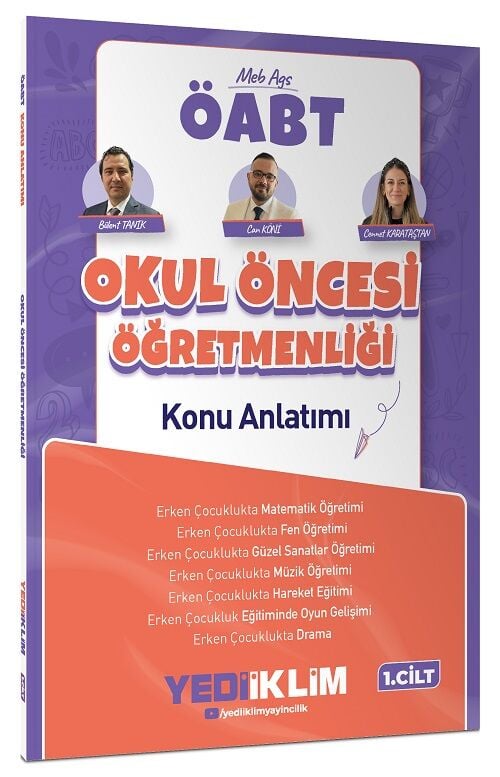 Yediiklim 2027 ÖABT MEB-AGS Okul Öncesi Öğretmenliği Konu Anlatımı 1. Cilt - Bülent Tanık, Can Köni Yediiklim Yayınları