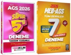 YENİ AGS - Yediiklim + Yönerge 2026 MEB-AGS Tüm Dersler Süper 5 + 7 Deneme 2 li Set Yediiklim + Yönerge Yayınları