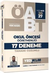 Yediiklim 2027 ÖABT MEB-AGS Okul Öncesi Öğretmenliği 17 Deneme Çözümlü - Hasan Sanlı Yediiklim Yayınları