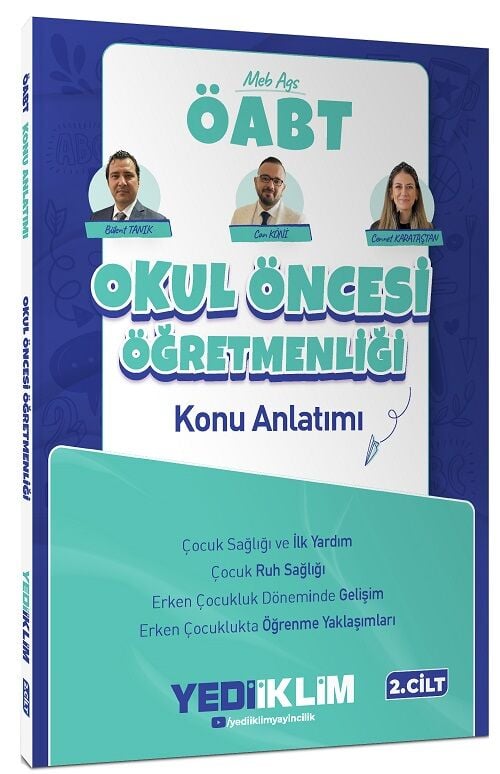 Yediiklim 2027 ÖABT MEB-AGS Okul Öncesi Öğretmenliği Konu Anlatımı 2. Cilt - Bülent Tanık, Can Köni Yediiklim Yayınları