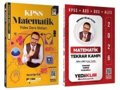 Yediiklim 2026 KPSS Matematik Atölye Video Ders Notları + Tekrar Kampı 2 li Set - Mehmet Bilge Yıldız Yediiklim Yayınları