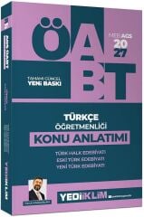 Yediiklim 2027 ÖABT MEB-AGS Türkçe Öğretmenliği Türk Halk, Yeni Türk, Eski Türk Edebiyatı Konu Anlatımı - Faruk Karaaslan Yediiklim Yayınları