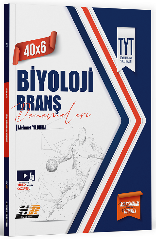 Hız ve Renk YKS TYT Biyoloji 40x6 Deneme Hız ve Renk Yayınları