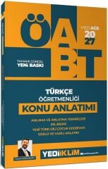 Yediiklim 2027 ÖABT MEB-AGS Türkçe Öğretmenliği Anlama ve Anlatma Teknikleri, Dil Bilimi, Yeni Türk Dili, Çocuk Edebiyatı, Sözlü ve Yazılı Anlatım Konu Anlatımı - Faruk Karaaslan Yediiklim Yayınları