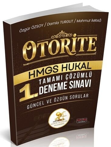 Savaş HUKAL OTORİTE HMGS 1. Deneme Çözümlü Savaş Yayınları