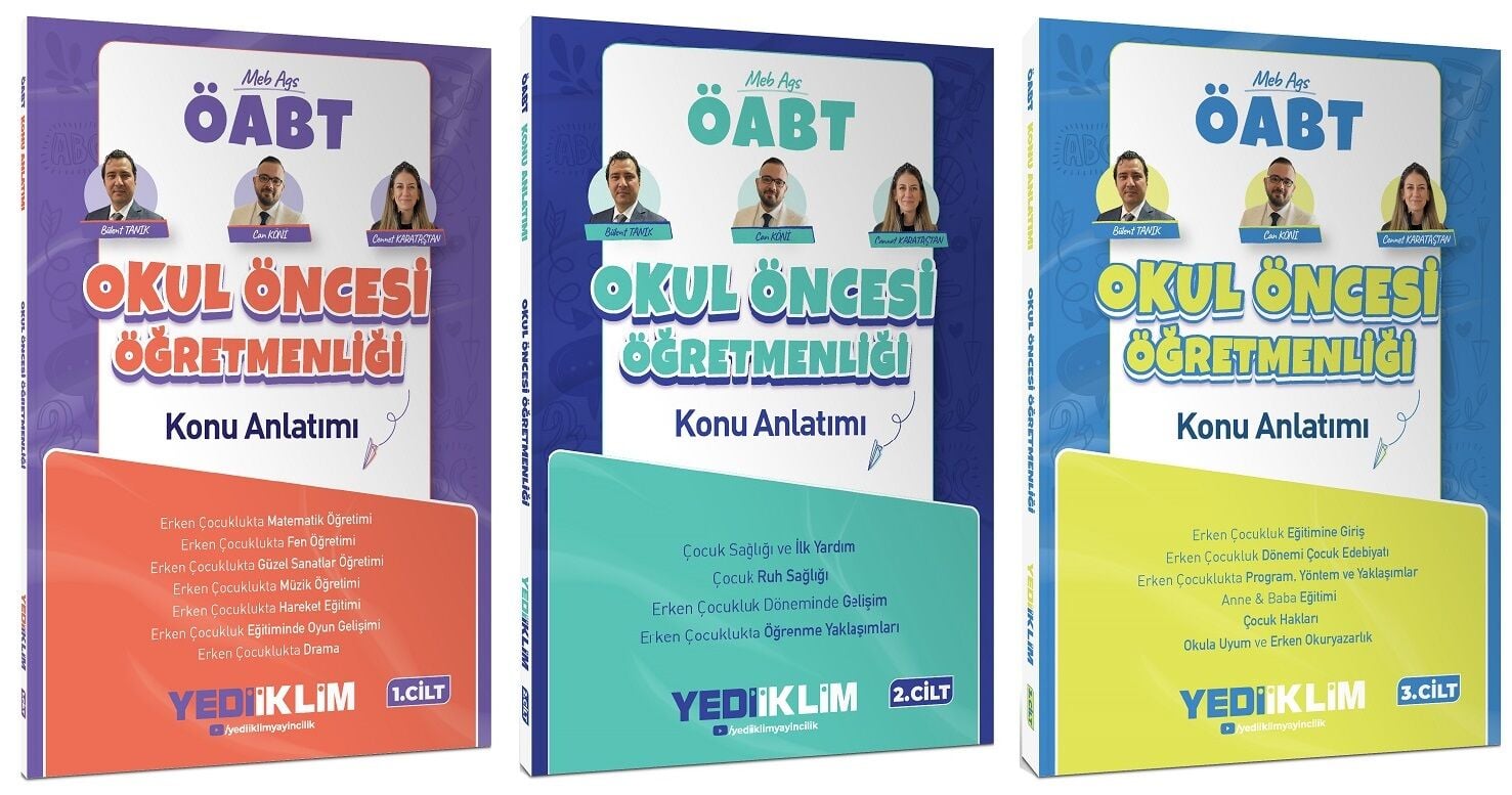 Yediiklim 2027 ÖABT MEB-AGS Okul Öncesi Öğretmenliği Konu Anlatımı 3. Cilt Set - Bülent Tanık, Can Köni Yediiklim Yayınları